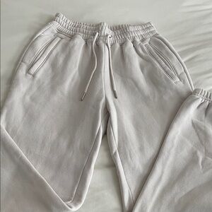 Abercrombie & Fitch Soft White Joggers